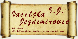 Vasiljka Jezdimirović vizit kartica